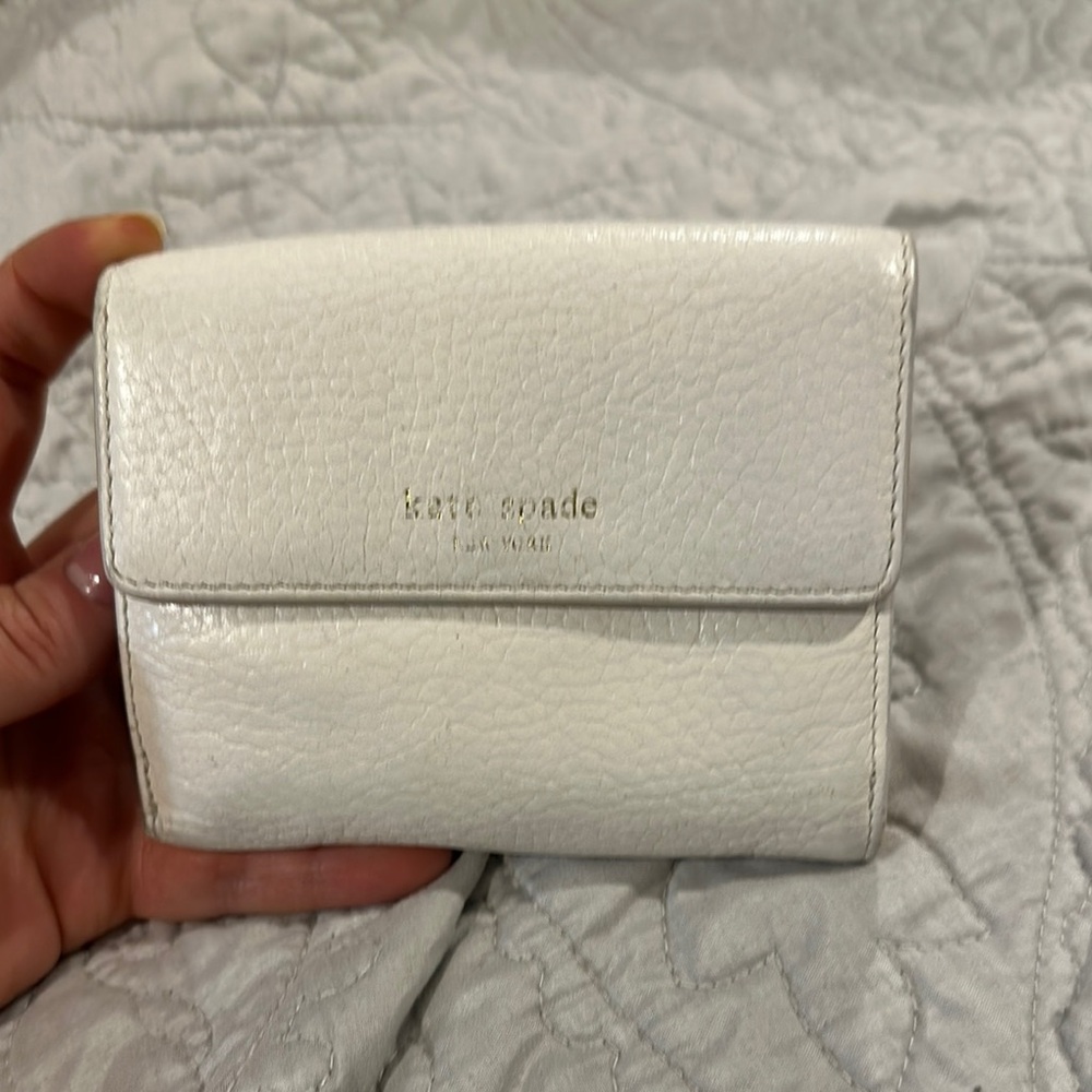 Kate Spade White Leather Wallet